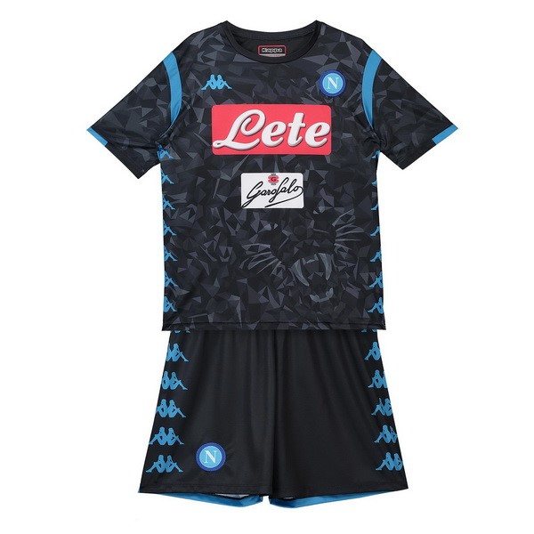 Camiseta Napoli Segunda equipo Niños 2018-19 Negro